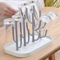 Support de séchage de bouteilles pour bébé Essentials, pour comptoir de cuisine, support de sèche-biberon détachable avec Base, pour tétines, tasses, pièces de pompe 1
