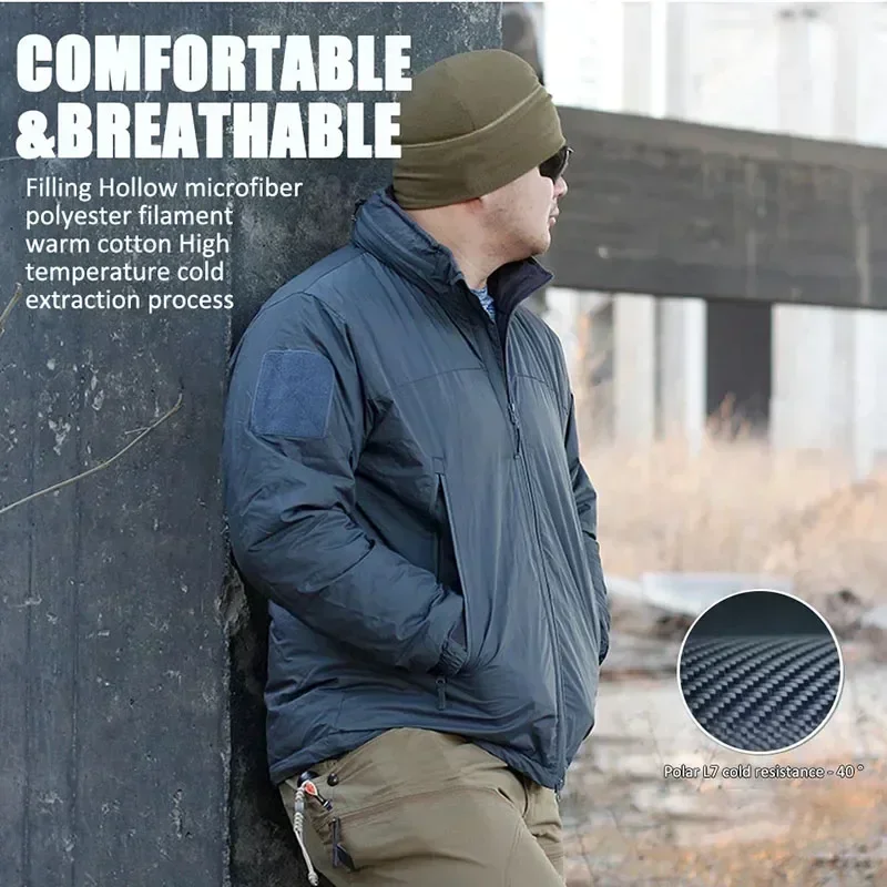 Level 7 Winter Warm Waterproof Windbreakers Hunting Tactical Hunting Camping Hiking Down Jackets For Men Parkas Women's Coat