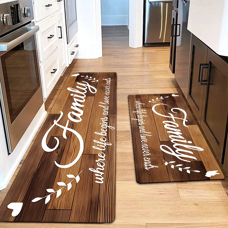 1/2PCS Modern Simple Kitchen Mat Set Long Strip Absorbent Oil Absorbent Foot Mat Household Bathroom Door floor mat