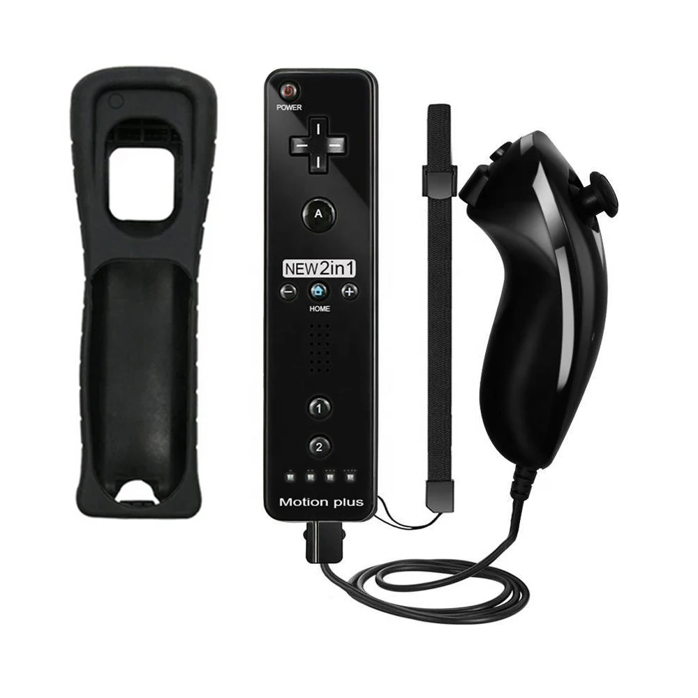 Nintendo Wii/Wii U ̽ƽ 2 in 1  Nunchuck   е   Ʈѷ ɼ  ÷
