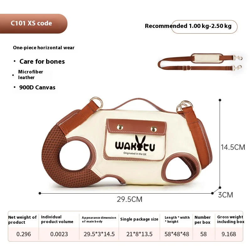 Dog Go Out Single Shoulder Cat Backpack Pet Strap Breathable Go Out Portable Leash Can Be Carried Pet Backpack Accessories