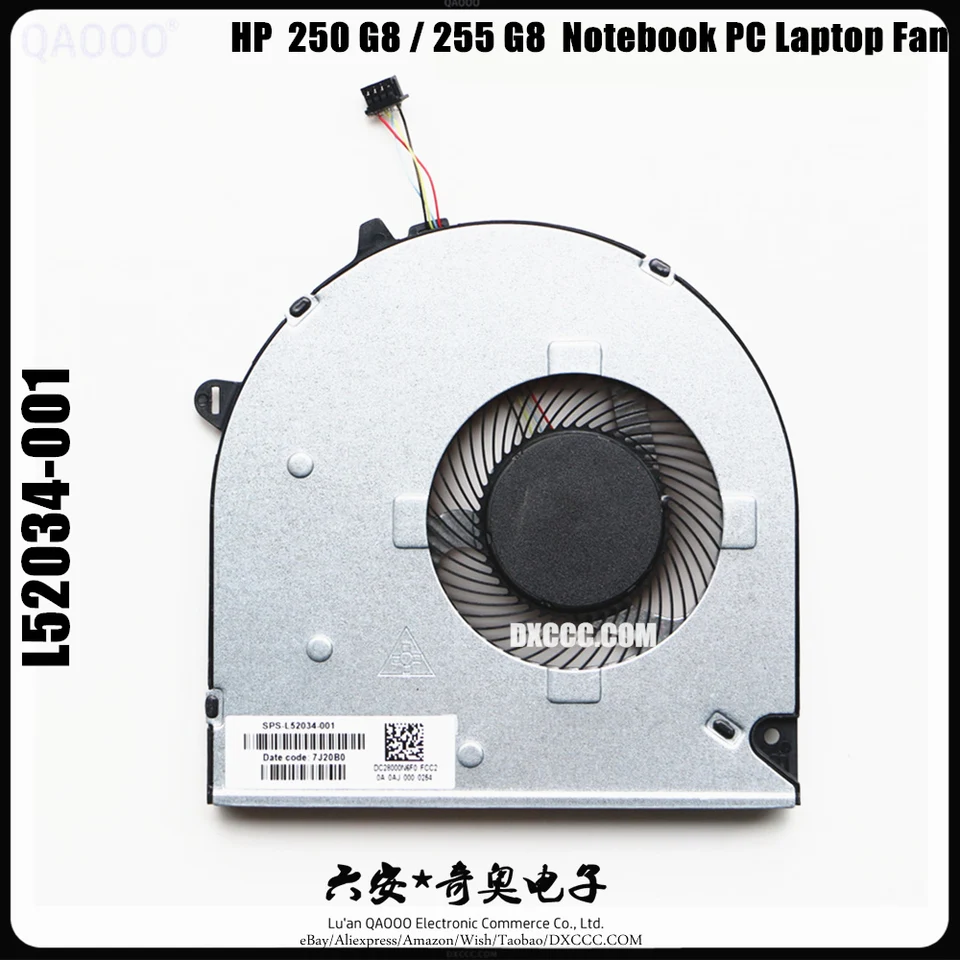 LAPTOP CPU COOLER FAN FOR HP 250 G8 255 G8 255 G9 250 G9