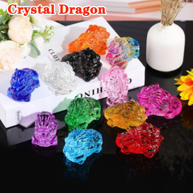 

Китайская Хрустальная Фигурка дракона, украшения, портреты дракона из двенадцати знаков зодиака, фэн-шуй, поделки, стекло, искусство, подарки, декор для комнаты