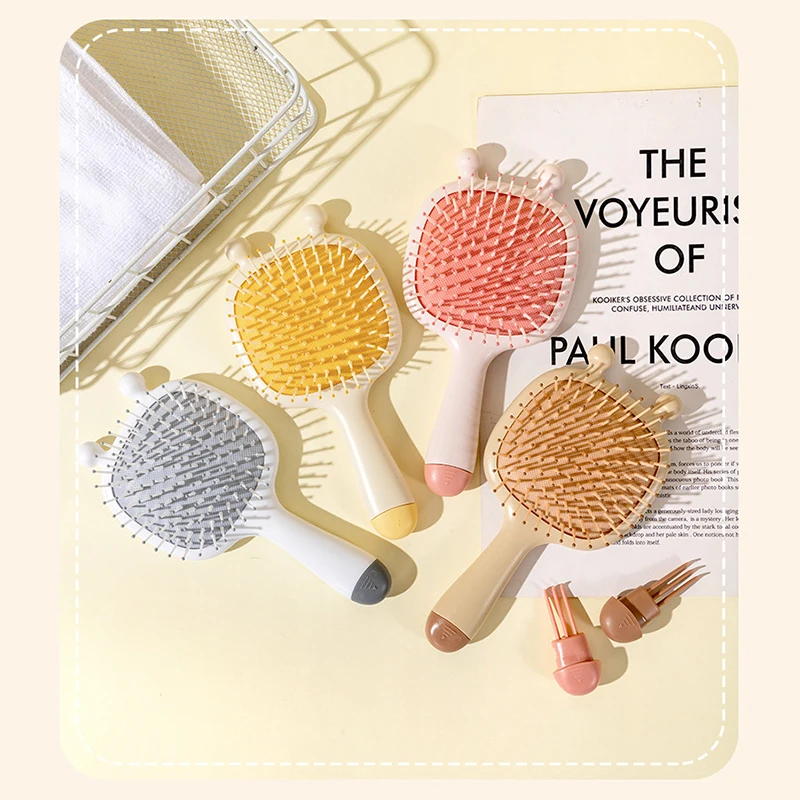 

Тактильная воздушная кожа, массажная головка, пушистая, укладочная, разглаживающая расческа, женский домашний салонный инструмент «сделай сам» для парикмахерской, щетка