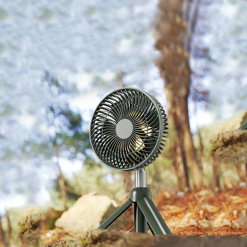 

Portable Fan Rechargeable Mini Folding Telescopic Outdoor Fan 4000Mah Electric Cooling Fan For Household Office