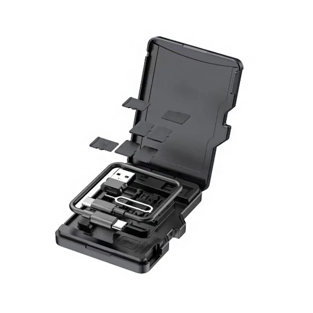 TF Card Reader 8 Cards Slots Multifunctional