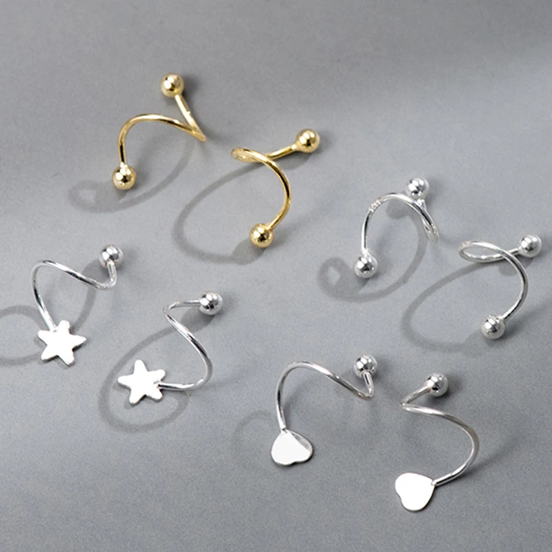 Simple Double Hoop Stud Earrings For Women Girls Minimal Spiral Huggie Hoops Ear Ring Female Daily Party Jewelry Accessories