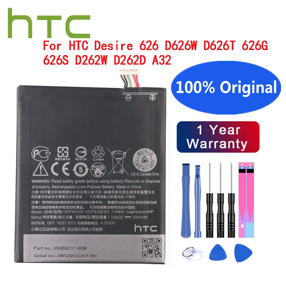 

100% New High Quality Original Battery BOPKX100 For HTC Desire 626 D626W D626T 626G 626S D262W D262D A32 Phone Bateria