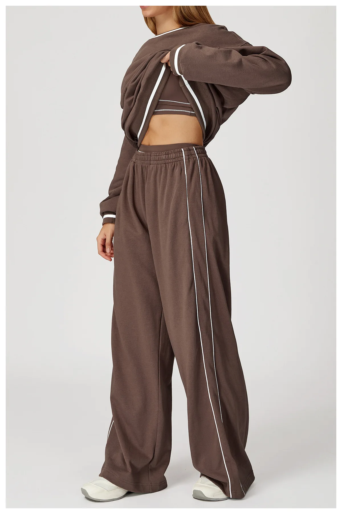 Pantalon Jogger Large Femme avec Poches