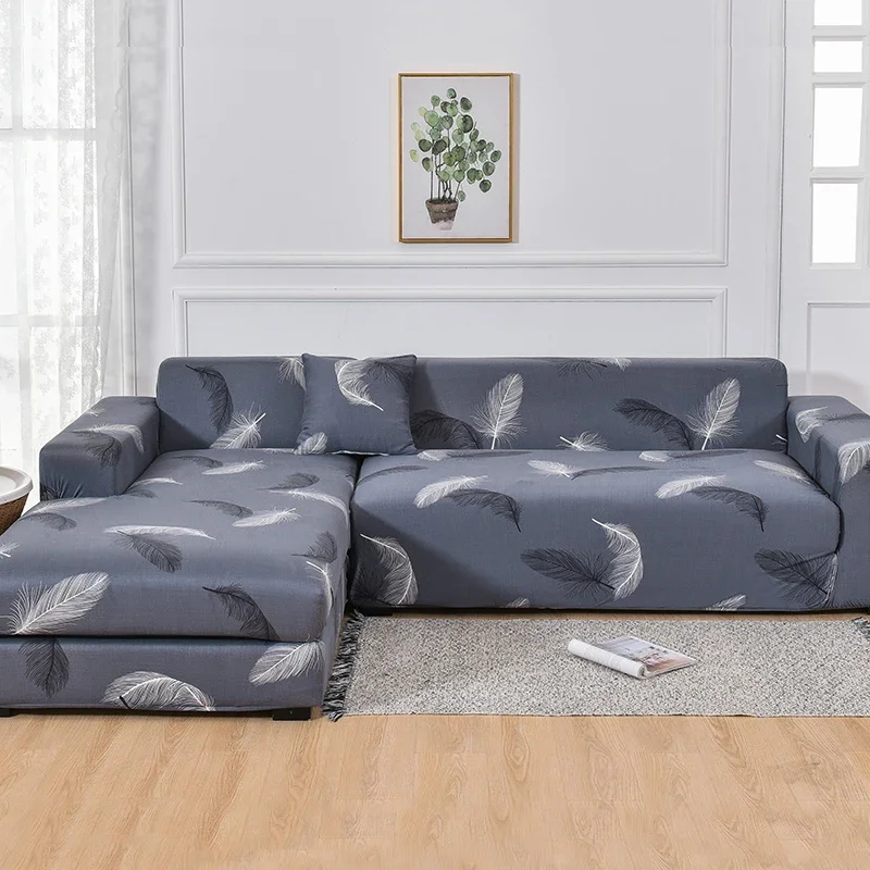 thumbnail image 1 of Funda de sofá Floral para sala de estar, cubierta elástica de esquina seccional, toalla de sofá, en forma de L, necesita comprar 2 piezas, 1 of 5
