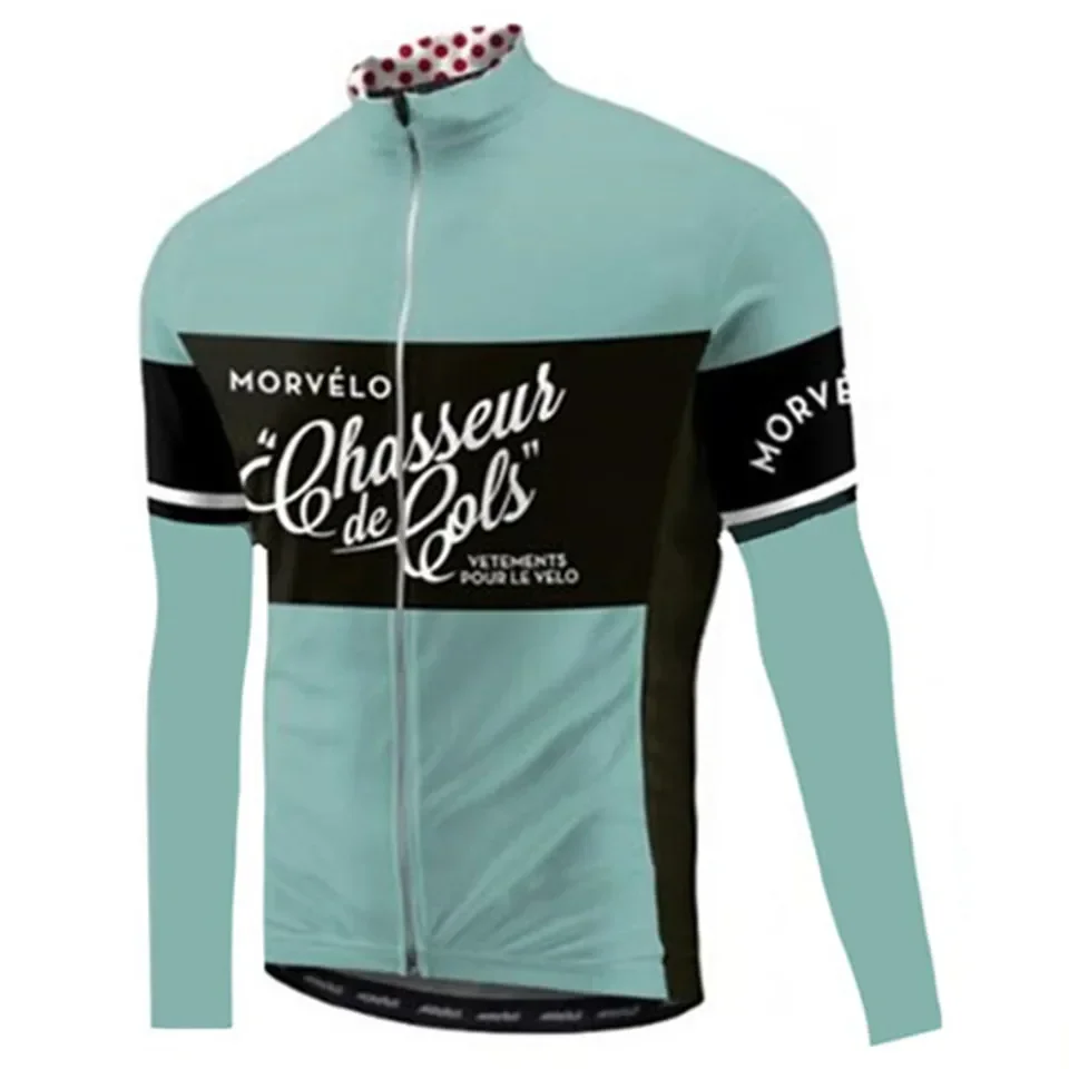 thumbnail image 1 of Maillot de ciclismo para hombre, manga larga, equipo Morvelo, primavera/otoño, 2024, 1 of 5