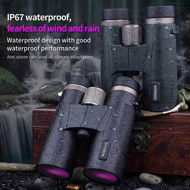 12x42 HD Professional Binoculars with ED Lens BAK4 Prism Waterproof Metal Body for Birdwatching Hunting Camping Travel Outdoor 2