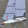 RC Boat Sailing Model 2.4G Rainbow 880 Electric Sailing Model Glass Steel Body Pure Wind 3