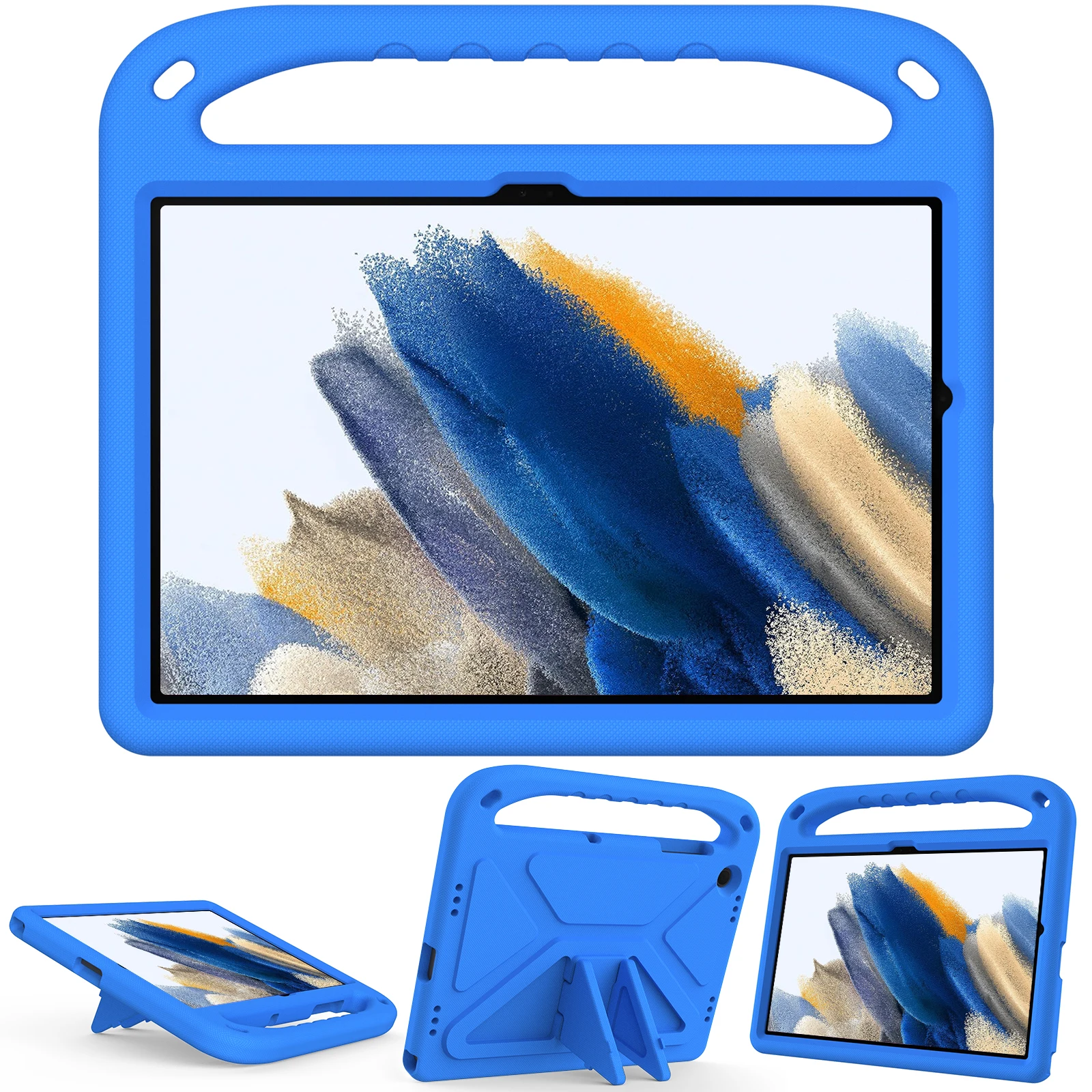 Colorful Kids EVA Stand Case for Tablet - Durable Protective Cover with Handle
