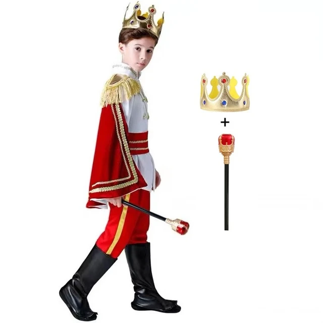 Bambini costumi principe medievale bambino ragazzi re Cosplay vestito  operato smoking vestito carnevale Costume Cosplay regalo di compleanno  bambini - AliExpress