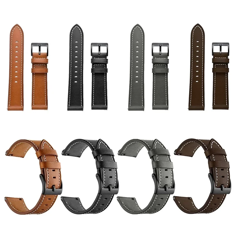 

New 22mm Original Transparent Leather Watch Band Straps For SUUNTO 5 PEAK Samrtwatch Sprot Wristband For SUUNTO 9 PEAK Bracelet