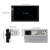 Autoradio Podofo 10,4'' pivotant manuellement 1DIN, Carplay sans fil, Android Auto, lecteur multimédia de voiture, Mirror Link, BT, radio FM/RDS, égaliseur 6