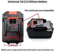 Batterie lithium rechargeable 21V pour outil électrique sans fil Makita 21V, batterie de rechange universelle compatible haute capacité 4