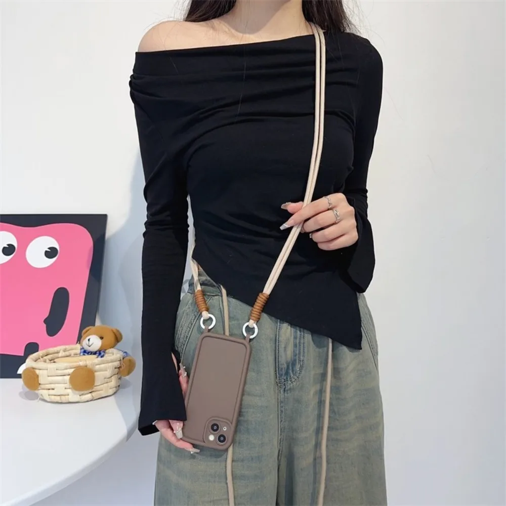 Shockproof Crossbody Lanyard Phone Case with Soft Cover