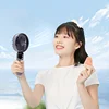 Portable Fan, 6 Speeds Personal Fan with Base, Digital Display, Lash Fan Makeup Fan Handheld/Neck/Desk Fan for Outdoor Indoor 5