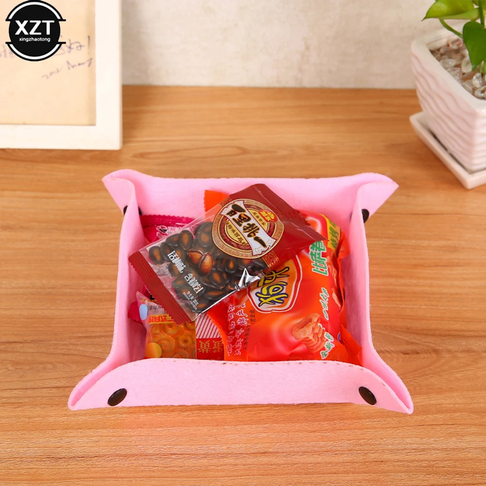 4pcs Fabric Felt Folding Square Dice Tray Portable Quadrilateral Dice Box For Board Games Storage 25*25cm Desktop Storage