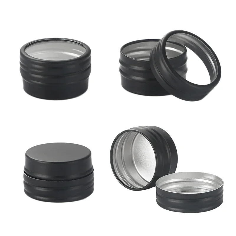 Lot 10 Pots Aluminium 10 Ml Vis Filetée + Joint + 54 Étiquettes – Boîtes Métal Vide Pour Cosmétiques, Bijoux, Bonbons, Bougies