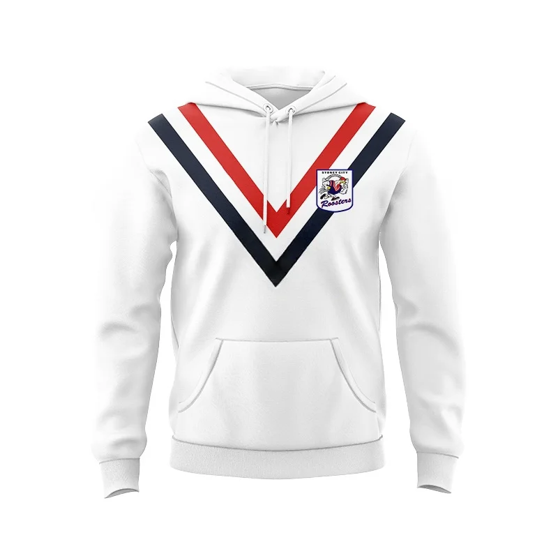 Sydney Rooster Castor Men's ANZ Round Neck Knitted Shirt/Home and Away/Training/Legion/Indigenous/Splicing/Top Rugby Shirt