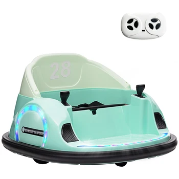 AIYAPLAY 360° Rotation 12V Kids Bumper Car w/ Remote Control