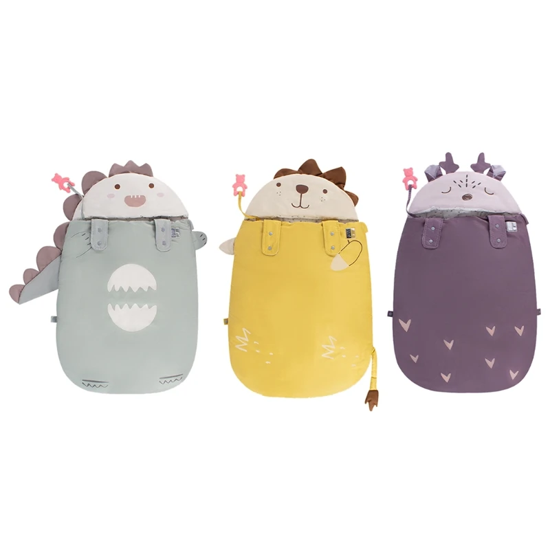 

Одеяло для новорожденных, конверт, спальный мешок, детский милый спальный мешок с капюшоном, коляска, пеленальная накидка