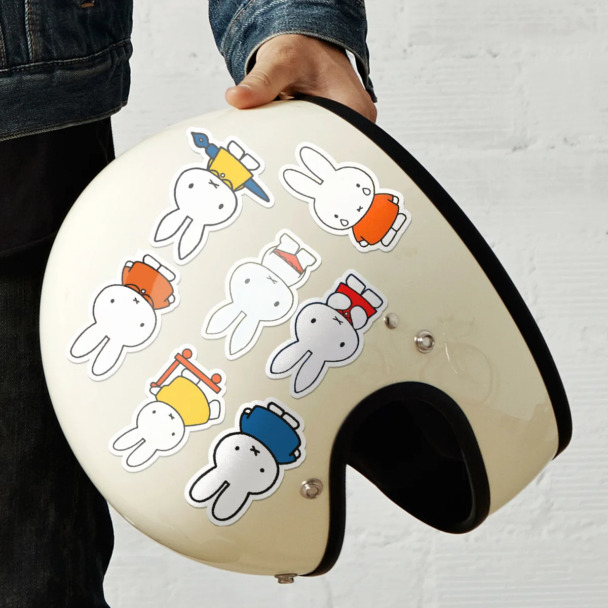Miffy Kaninchen 50 Aufkleber Hochwertige Farbdrucke Animations-Cartoon-Druck Kreative Handyhülle Desktop Wasserdichte Dekoration – Detail 15
