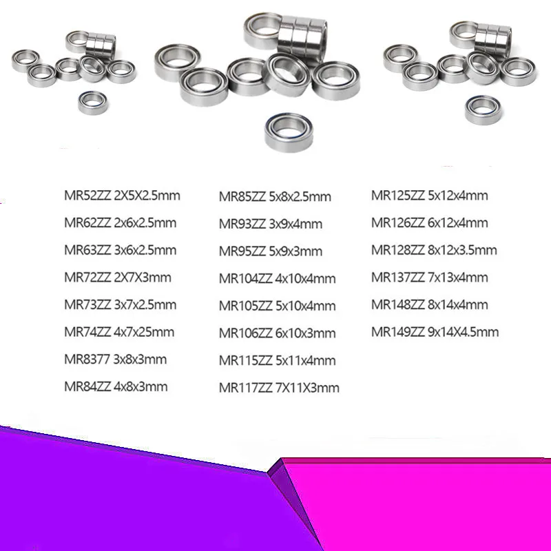 dropshipping 5pcs/lot High quality MR Series MR52ZZ MR63ZZ MR85ZZ ...