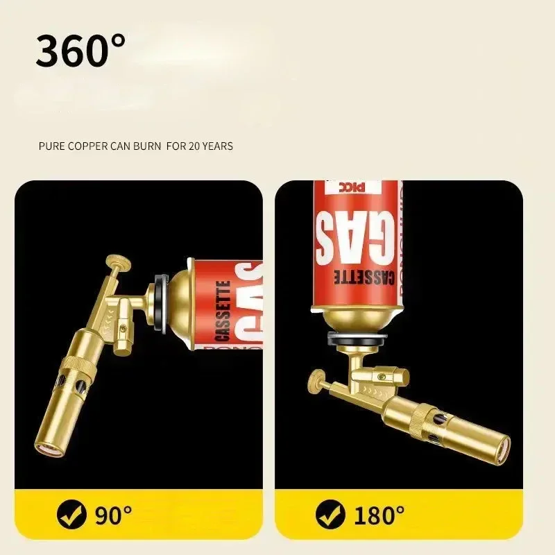 Portable Copper Welding Gas Torch Flame Gun Butane Burner Outdoor Camping BBQ Kitchen Lighter Flamethrower Welding Equipment gas torch welding torch gas burner butane torch