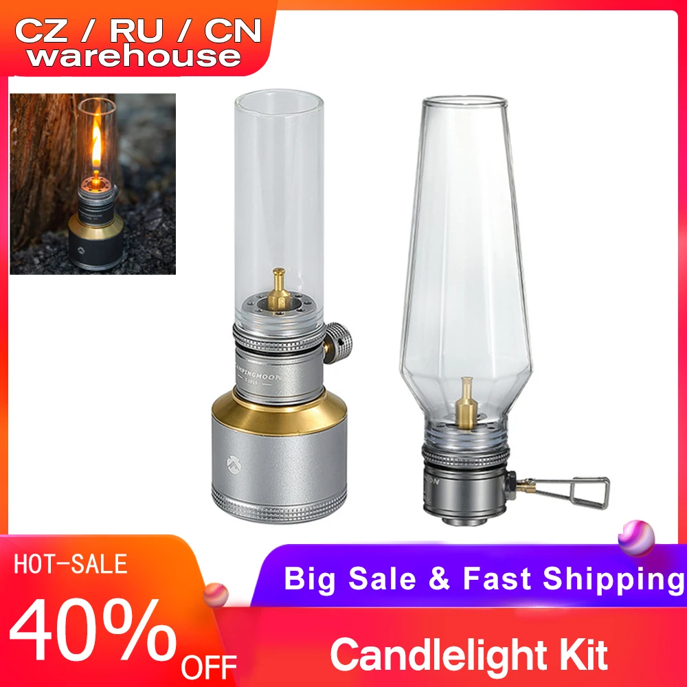 Candlelight Kit Portable Lamp Light Compact Butane Gas Light Lantern