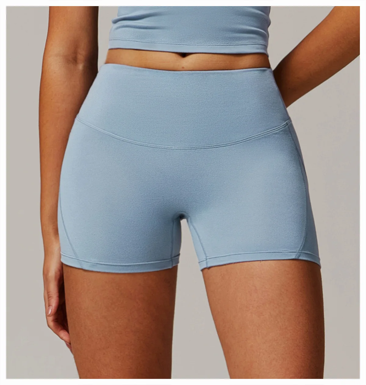 2025 New Yoga Shorts For Women High Waist Lift Sports Outerwear Running Workout Shorts 9152