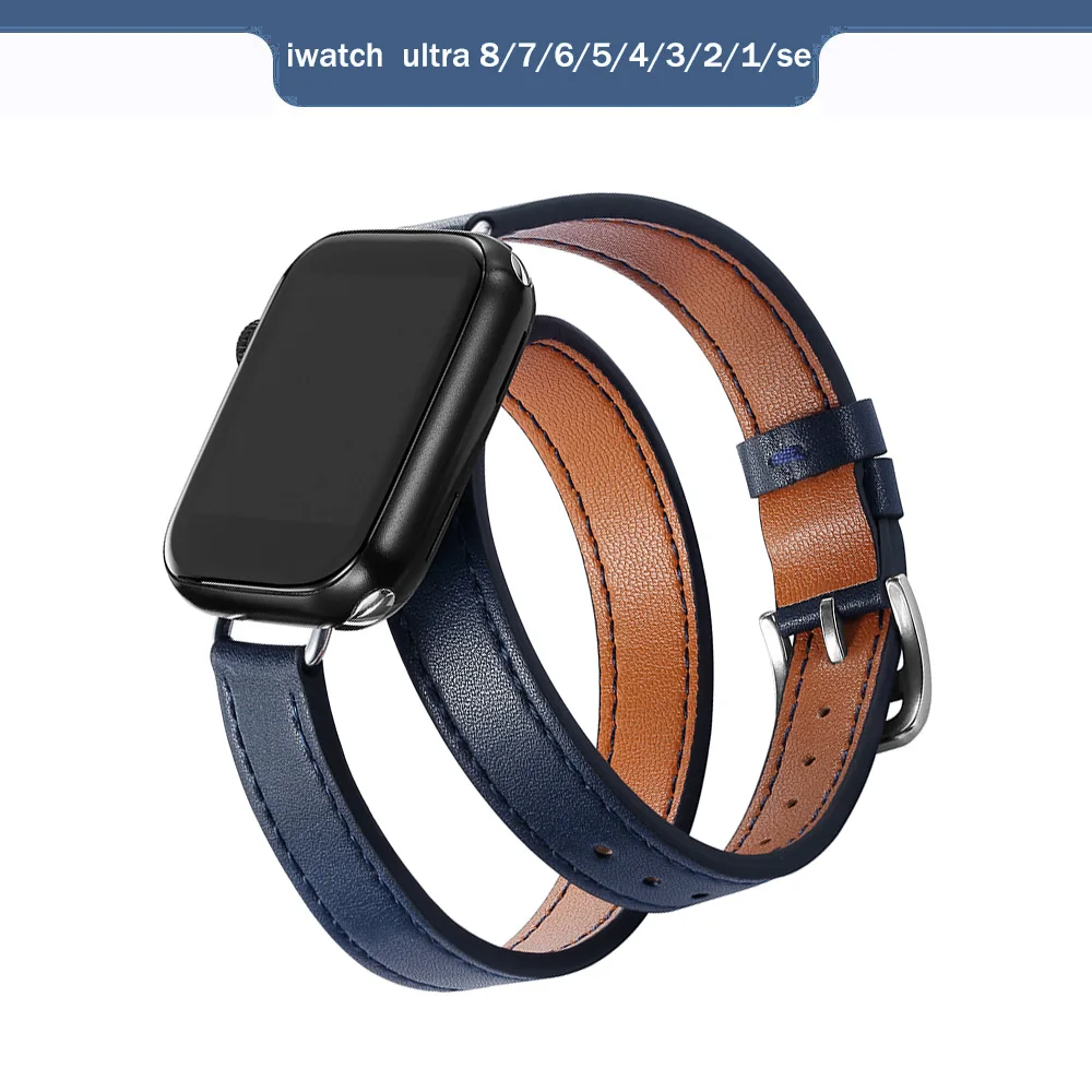 Luxurious Double Tour Leather Strap