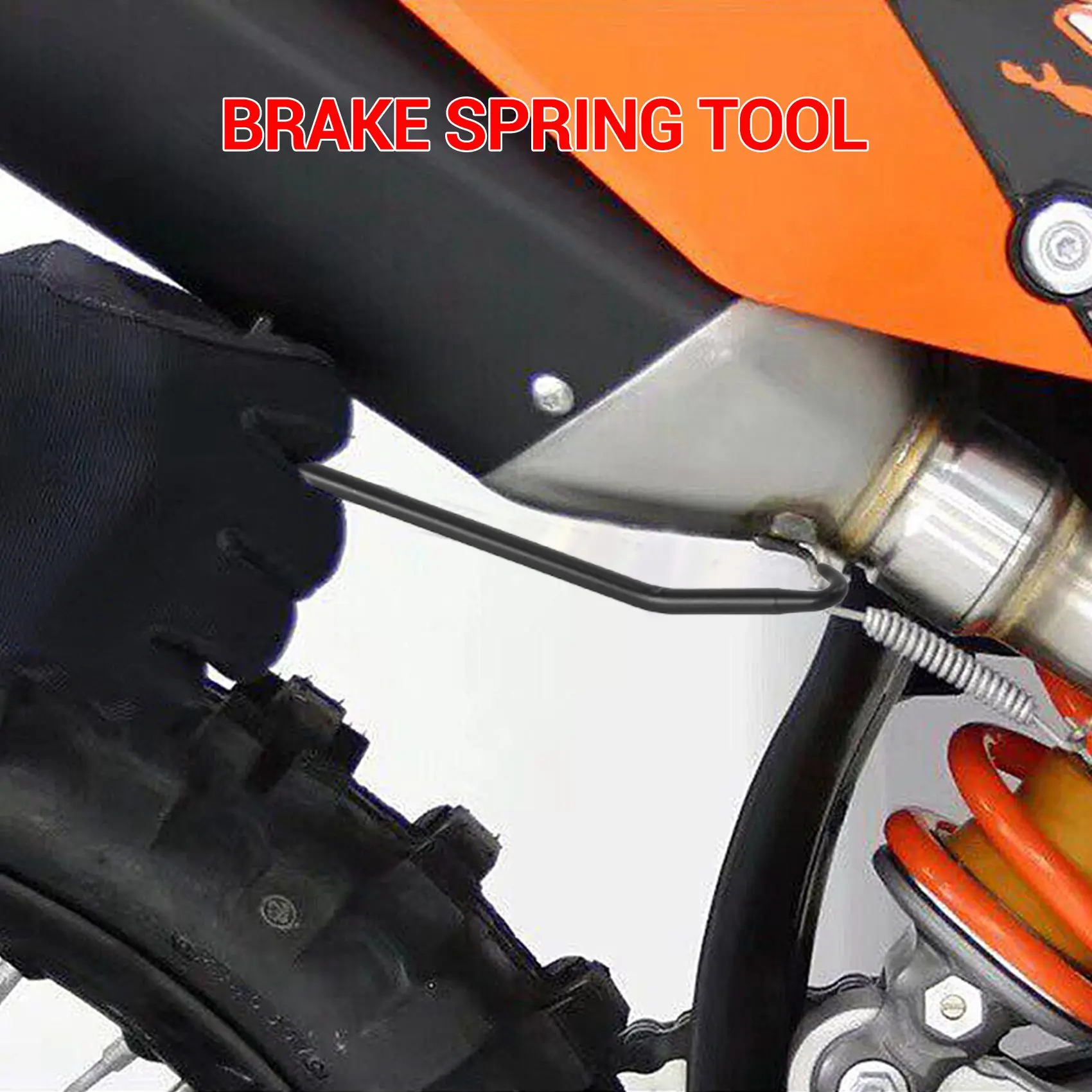 Motorrad Fahrrad T-Griff Feder haken Auspuff Stand Abzieher Edelstahl Werkzeuge  Motorrad Zubehör Feder haken - AliExpress