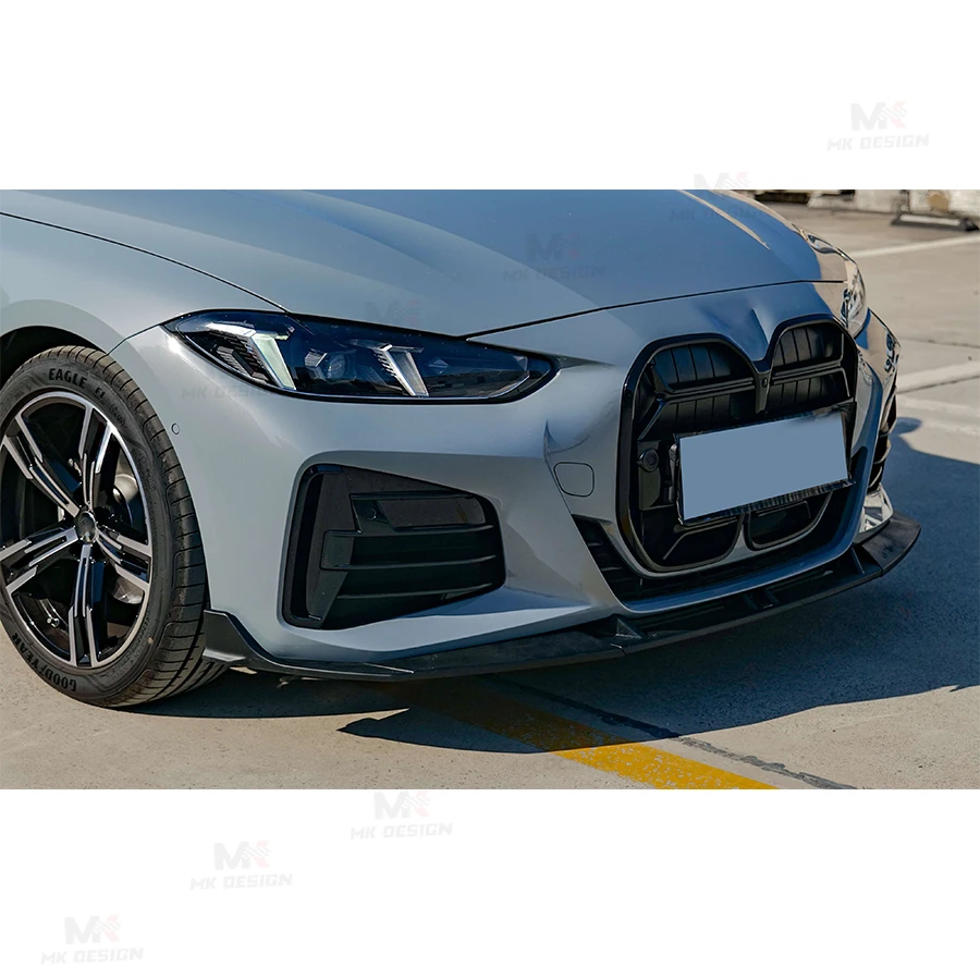 BMW 4 시리즈 G22 2020+용 VTEN 스타일 프론트 범퍼 립 친 스포일러 PP 소재 프론트 립 사이드 스플리터 자동차 스타일링