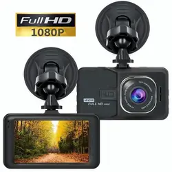 Caméra de tableau de bord avec vision nocturne à 3.0 degrés, enregistreur vidéo pour voiture, moniteur de stationnement, nouveau modèle, 1080P HD, DVR, noir 