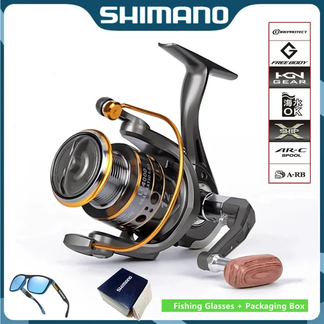 Shimano 15kg Max Drag Power Full Metal Spool Grip Saltwater Freshwater  Spinning Reel Suitable For Any Fish Species Fishing Line - Fishing Reels -  AliExpress