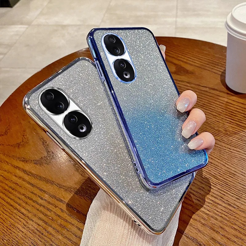 Solid Color Silicone Phone Case with Cute Lens Cover