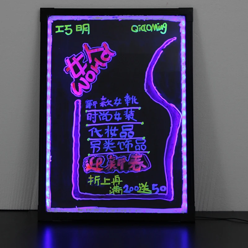 액체 분필 지울 수있는 형광펜 화이트 보드 낙서 LED 광고 칠판 형광 마커 펜 미술 용품