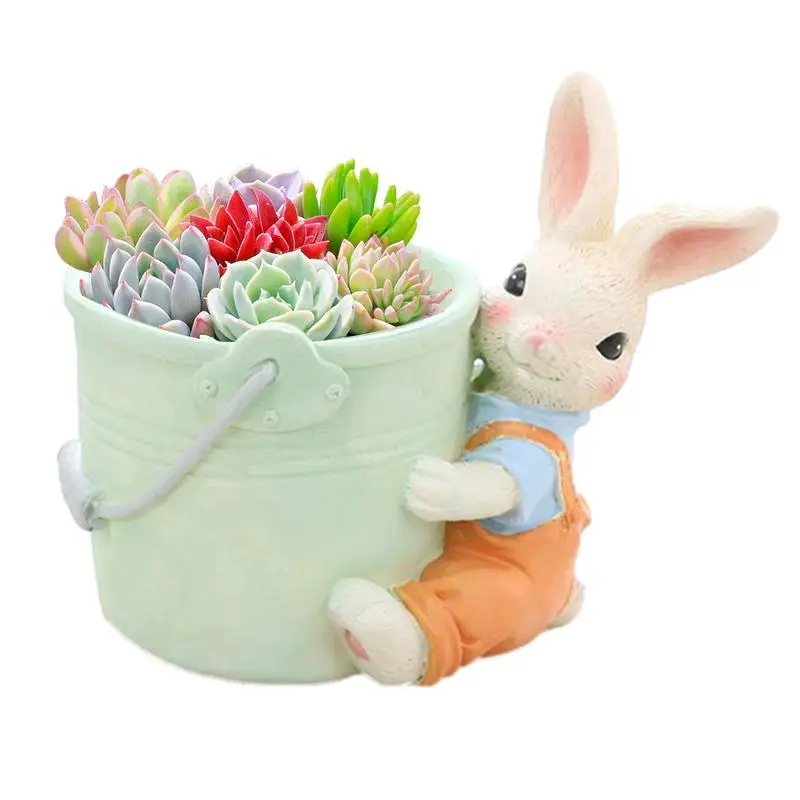 

Mini Succulent Pots Bunny Cartoon Succulent Planter Garden Ornaments Garden Potted Plant Supplies Cute Planter For Cactus