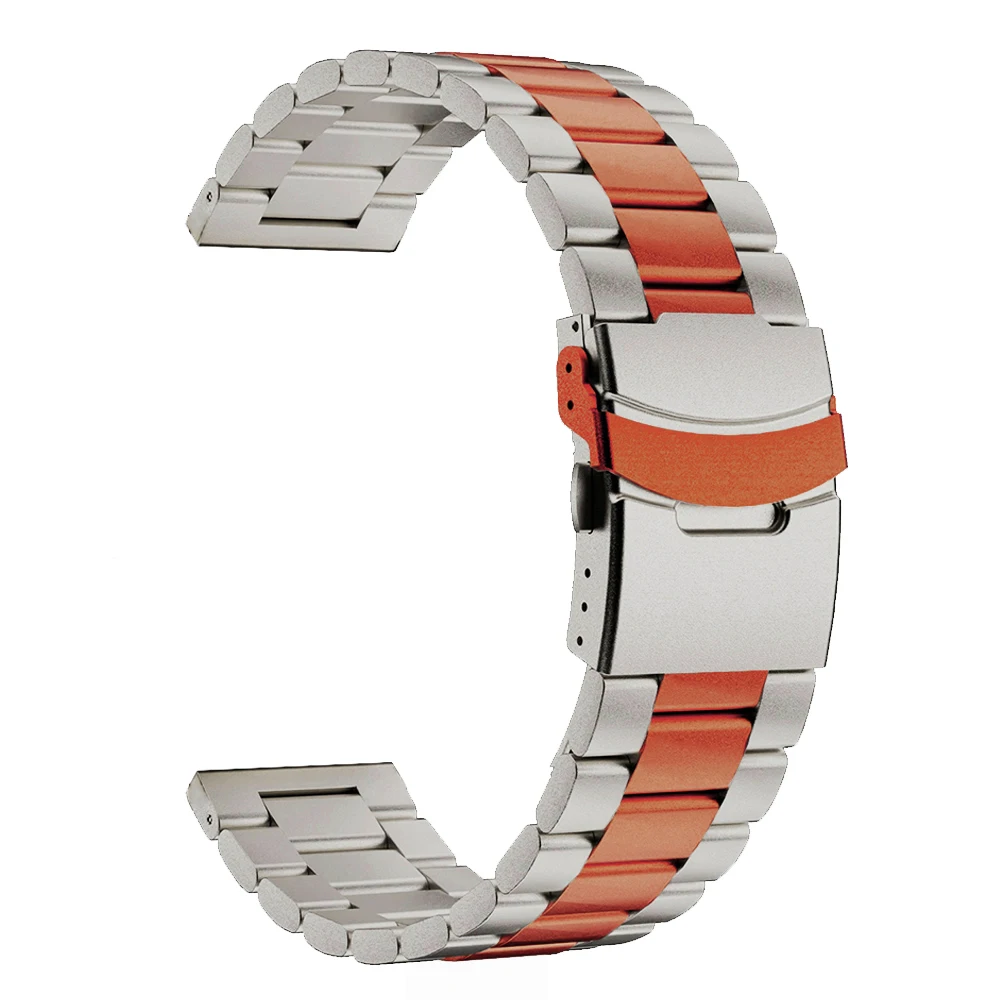 Luxury Titanium Watchband Bracelet, 22mm Adjustable Strap, Premium Design