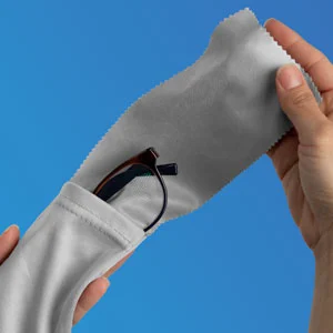 MagiicFiber Glasses Cleaning Cloth Bag (4 Pieces, Soft) Can Be Used for Glasses Cleaning, Soft Glasses Case, Sunglass Bag
