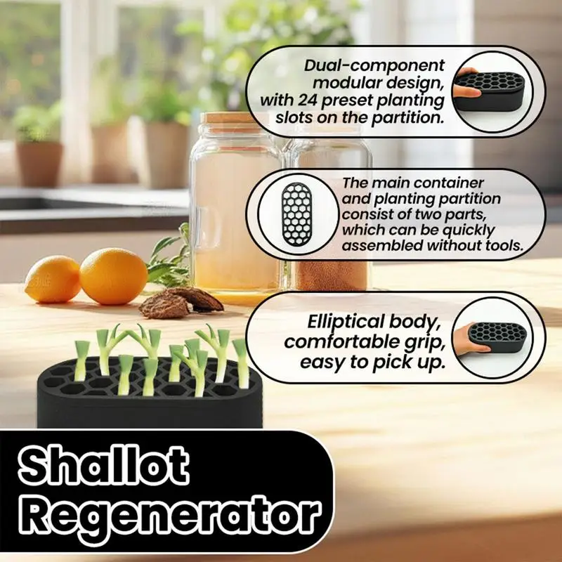 Scallion Planter Seedling Sprouting Kit Regenerator Planting Hydroponic Growing System For Home Patio Lawn Garden Indoor