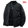 Winter Thick Jackets Men 9XL Plus Size Solid Color Varsity Jacket Fashion Casual Baseball Jacket Coats Male Big Size 8XL 1