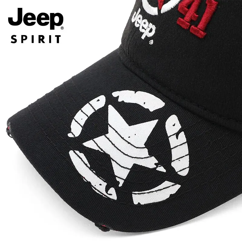JEEP SPIRIT Authentic Brand Letter Embroidery Man Baseball