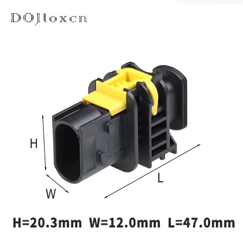 방수 인젝터 커넥터, 자동차 전기 ECU, 암수 블랙 플러그, 1-1418448-1, 1-1670730-1, 2, 5, 10, 20/50 세트, 3 핀