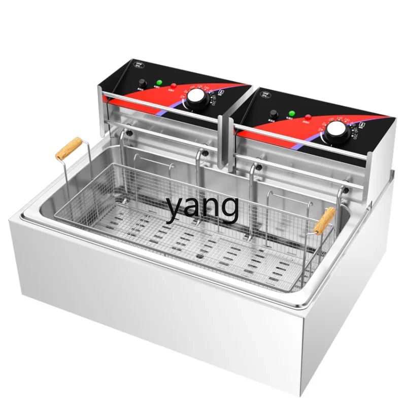 L'm'm Commercial Single Double Temperature Large Capacity Thickened Fryer Fried Dough Sticks Machine