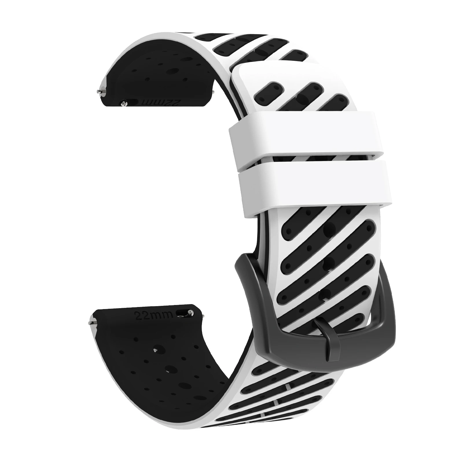 Premium 22mm Silicone Smartwatch Replacement Strap - Durable Wristband Bracelet